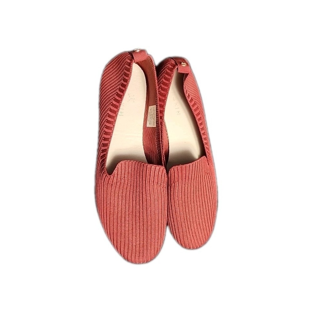 Danskin Wish Women's Size 8.5 Burgundy Knit Loafers Flat Shoes Red Fall‎ Comfort